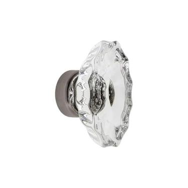 Imagem de Grandeur Puxador de armário de cristal Biarritz de 3,5 cm em estanho antigo