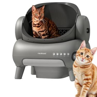 Imagem de Banheiro Gato,Caixa de areia Autolimpante Para vários Gatos - Caixa de Areia Automática para Gatos com Autolimpeza - Remoção de Odores com Controle por APP (Extra grande)