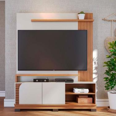 Imagem de Estante de TV 65 Polegadas 152cm Itaim Off White Matte/Freijó C04 - D'