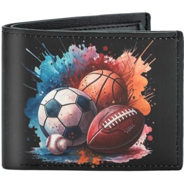 Imagem de Carteira infantil para meninos, Bolas, Leve