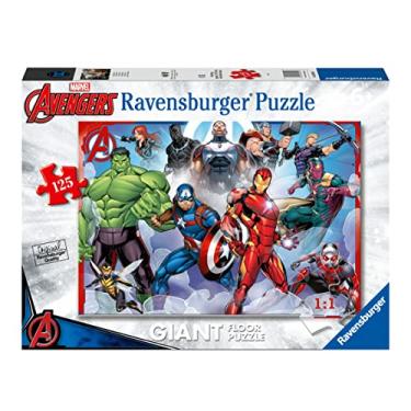 Imagem de Ravensburger Kinderpuzzle 05643 - Starke Avengers - großes Bodenpuzzle mit 125 Puzzleteilen, für Puzzle-Freunde und Marvel-Fans ab 6 Jahren