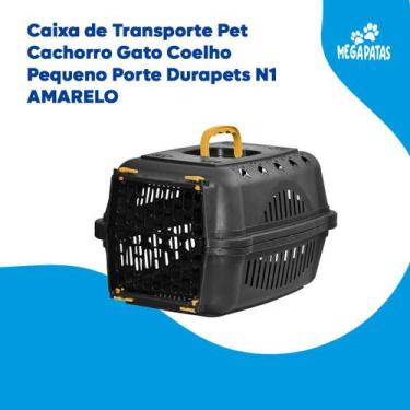Imagem de Caixa de Transporte Pet Cachorro Gato Coelho Pequeno Porte Durapets N1