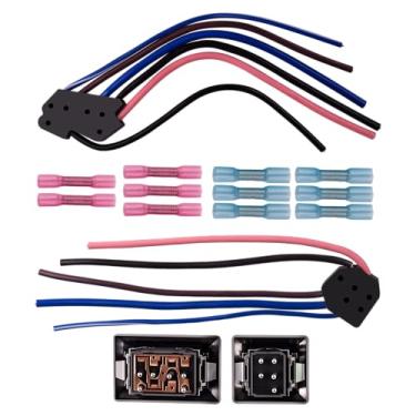 Imagem de XTPTFABS Kit de interruptor de janela elétrica para carro compatível com GM Chevy Truck C10 dos anos 1980, para porta do motorista e do passageiro, serve para Buick Regal 1981-1988, Chevrolet C10 C30