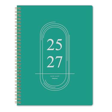Imagem de Agenda mensal 2025-2027, julho de 2025 a junho de 2027, B5 (17,8 cm x 23 cm), agenda mensal de 2 anos, calendário de 24 meses, agenda de agenda simples, capa de PVC macia, adequada para escolas e