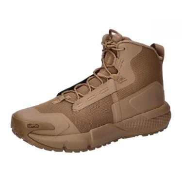 Imagem de Under Armour UA Charged Valetz Mid, sapatos de caminhada duráveis, botas masculinas leves e confortáveis, coyote, 40.5 EU