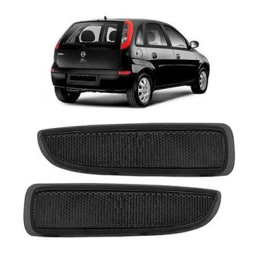 Imagem de Par Refletor Parachoque Traseiro Corsa 2003 2004 2005 2006 2007 2008 2