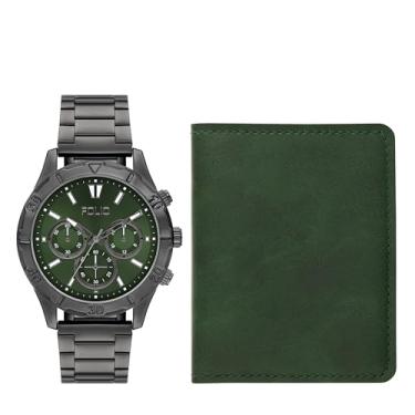 Imagem de Folio Relógio masculino preto com três ponteiros (modelo: FMDFL6079)