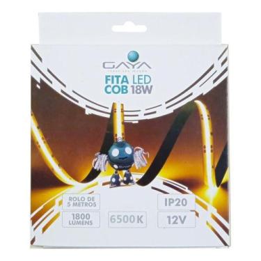 Imagem de Fita Led Cob 18W 5M 12V Ip20 Gaya, Branca, Bivolt