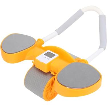 Imagem de Kit De Roda Ab, Roda Abdominal De Rebote Automático De Roda Dupla, Alça Removível Para Casa, Orange