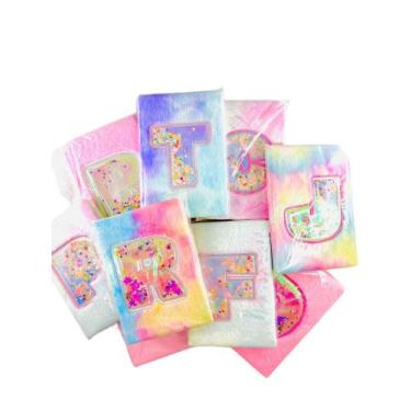 Imagem de Lindo kit de caderno com 1 caneta com gliter pelúcia colorida - JE