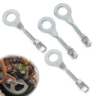 Imagem de PSLER Ajustador de tensor de corrente – Ajustador de corrente de blocos de eixo traseiro para alinhamento preciso e condução suave, serve para mini bicicleta 196cc 6,5hp 50-125cc ATV CRF CT200U