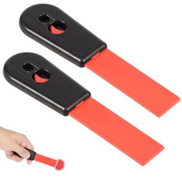 Imagem de LZVXTYM 2 peças de ferramentas raspadoras de cozinha, raspador de limpeza autoafiável 2 em 1 e raspador de gancho, raspador de fogão de vidro para tinta, janela, etiqueta antiga, adesivo de decalque