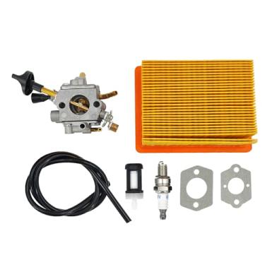 Imagem de Kit de carburador compatível com soprador de folhas Stihl BR800 BR800X, com mangueira de combustível de filtro de combustível de vela de ignição, substitui 4283 120 0601, 4283 141 0300