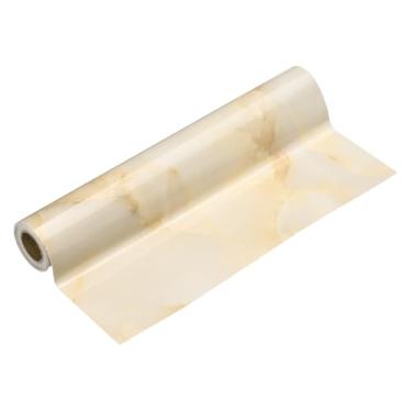 Imagem de HARFINGTON Borda de papel de parede de grão de madeira 30,5 cm x 5 m PVC autoadesivo texturizado adesivo à prova d'água papel de parede decorativo de parede para armários de mesa de porta de chão