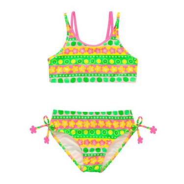 Imagem de Conjunto Biquíni Pingo de Alegria PG41 Infantil Cropped e Calcinha Pro