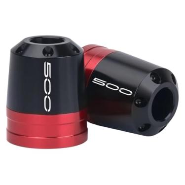 Imagem de BYYINGSUS Sliders de extremidade de barra de motocicleta compatíveis com Z500 2024 Acessórios de guidão de barra de motocicleta CNC alumínio (vermelho)