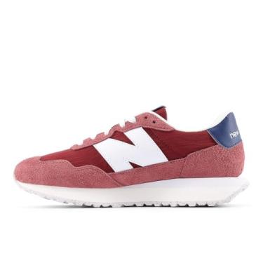 Imagem de New Balance Tênis feminino 237 V1, Borgonha lavada/branco, 36