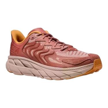 Imagem de HOKA Todos os gêneros Clifton Lifestyle Tênis, Chicote de barro/pêssego, 9 Women/8 Men