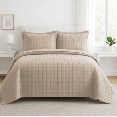 Imagem de Kit Cobre Leito ATHENAS 3 Peças Casal Dupla Face 400 FIOS Micropercal 