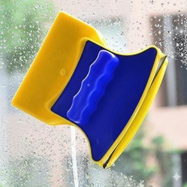 Imagem de Limpador de Vidros Magnético Profissional Duas Faces com Corda de Segurança Sistema de Limpeza Dupla Face para Janelas
