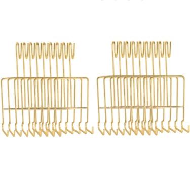 Imagem de 16 peças de expositor de chávenas e pires 6,44" × 6,55 cm de metal elegante suporte de pires para chávenas de chá vintage suporte de exibição para prato de cozinha, bule de chá, xícaras de café