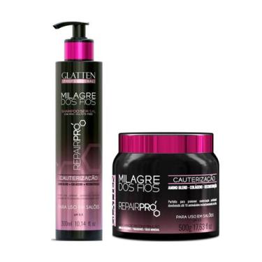 Imagem de Glatten Milagre dos Fios Repair Pro Shampoo e Máscara