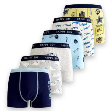 Imagem de Cuecas boxer KKLLOL, roupa íntima confortável para meninos e crianças 