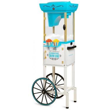 Imagem de Carrinho de Raspadinha Retro até 48 Porções por Vez com Colher de Metal, Nostalgia , Azul