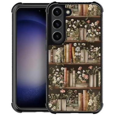 Imagem de DAIZAG Capa para Samsung Galaxy S23 Plus, capa protetora antiderrapante com absorção de choque de quatro cantos para meninas e meninos - estante floral para amantes de plantas