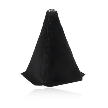 Imagem de MTRPS Capa de proteção contra poeira de manípulo de câmbio de carro, capa de câmbio de marcha manual de couro/automática, capa decorativa à prova de poeira, capa universal contra poeira para a maioria