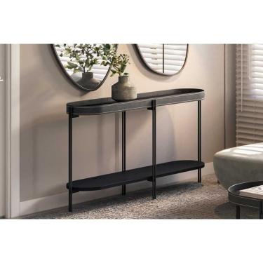 Imagem de Aparador De Sala Jantar Monaco C- 1 Prateleira Preto - Linea Brasil