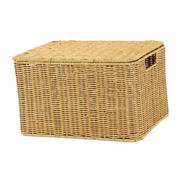 Imagem de Generic Cesto de vime para mesa, organizador, prático e com grande capacidade, ideal para guardar diversos objetos na da cozinha, 36.5 Cm X 26 Cm X