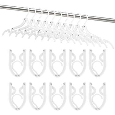 Imagem de HOUSE DAY Pacote com 10 cabides de viagem dobráveis White Cruise Essentials 2026