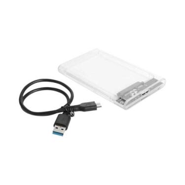 Imagem de Case Para HDD Transparente De 2.5 Polegadas SATA Para USB 3.0 Tipo-C 3
