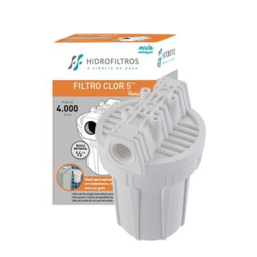 Imagem de Filtro Clor 5" branco Hidrofiltros - para pias e bebedouros
