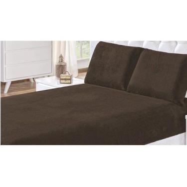 Imagem de Lençol De Plush casal Padrão Mantinha Soft Com Fronha 3Pçs - BORGON, M
