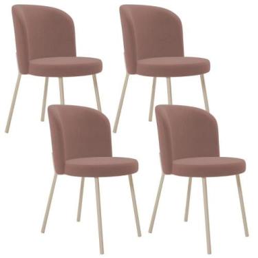 Imagem de Kit 04 Cadeiras Para Sala De Jantar Cozinha Estofada Gavi Arena L02 Su