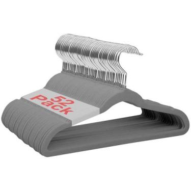 Imagem de Cabides para roupas de bebê Wellong Velvet, 11 polegadas, pacote com 5