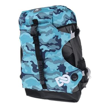 Imagem de Luzhengyang Mochila grande de patins para homens e mulheres, bolsa de patins em linha com alças, capacidade de 45 x 32 x 18 cm, armazenamento de botas de patinação ao ar livre, alça de ombro ajustável