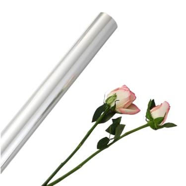 Imagem de YUNSHENGFANGDM Rolo de papel de embrulho transparente de celofane para aniversário Rolos de embalagem florista para cestos, alimentos, presentes de Halloween e Natal, flores, guloseimas e artesanato
