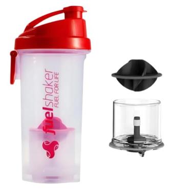 Imagem de Garrafa 500ml Coqueteleira Shakeira compartimento dose whey BCAA pré-treino |DEPARTAMENT STORE (VERMELHO)