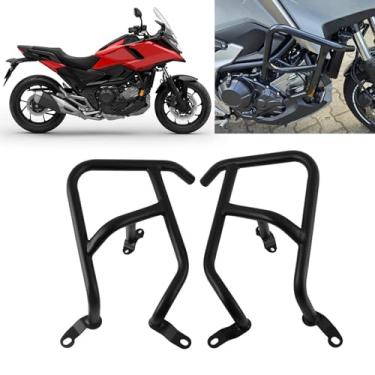 Imagem de Para NC750X nc750x 2025 acessórios nova proteção proteção anti-queda protetor de para-choque protetor de motor proteção de estrutura de barra anticolisão (preto)