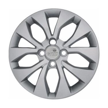 Imagem de Calota Aro 14 Prata Prisma Onix Corsa Montana Meriva - GRID PRATA