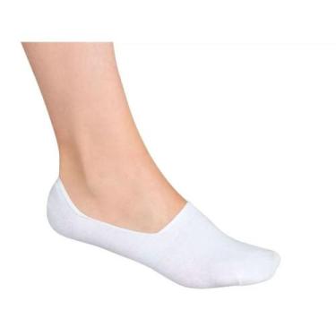 Imagem de Meia Lupo Soquete Invisível Feminina Sport 3282 Cano Baixo, Branco, 37