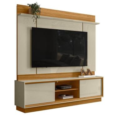 Imagem de Estante Home Theater Siena Cumaru/opala Para Tv Até 75” - Madetec Cumaru/opala