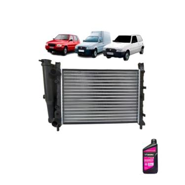 Imagem de Kit Radiador Uno 1.6 1991-1996 + Aditivo Radiador Concentrado
