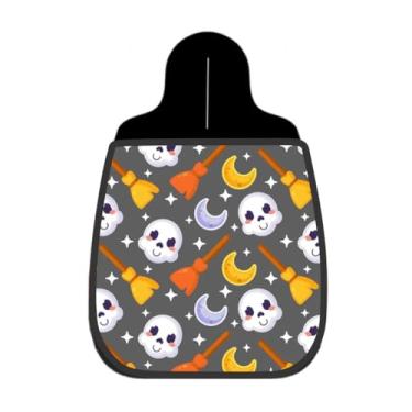 Imagem de Lixeira De Carro Organizador Lixinhocar Caveira Vassoura Lua Cinza