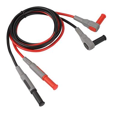 Imagem de Generic Cabo de Teste de Multímetro de Plugue Banana de Cobre de 4 Mm Com Isolamento Duplo para Conexão Segura, Design Antiderrapante, Comprimento de 100 Cm, Fio de Banana Vermelho Preto de 2 Peças