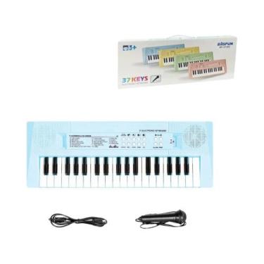 Imagem de Piano Eletrônico Infantil De 37 Teclas Com Microfone, Instrumento Musi