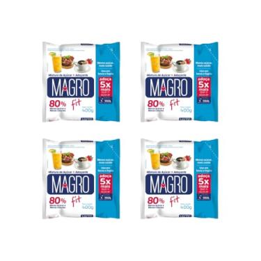 Imagem de Kit 4 Açucar Light Magro Fit 400g